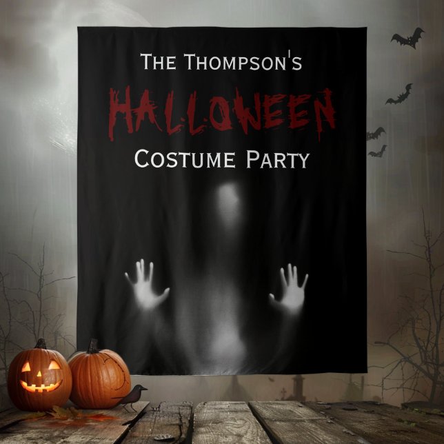 Beängstigender, moderner blutiger Halloween-Party- Wandteppich (Von Creator hochgeladen)