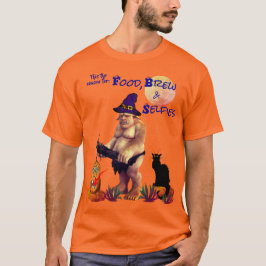 Beängstigender Orangefarbener Herbst-T - Shirt