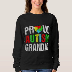 Beängstigender Proud Autismus Großherzfamilienverg Sweatshirt