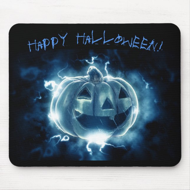 Beängstigender Pumpkin glücklich Halloween Maus Pa Mousepad (Vorne)