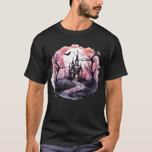beängstigender rosa Horror am halben Tag T-Shirt