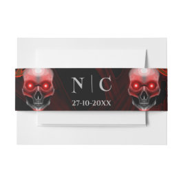 Beängstigender rötlich-blumiger, dunkelmoodisch-go einladungsbanderole