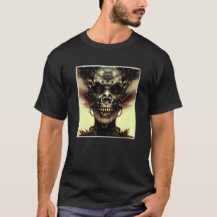Beängstigender Schädel Horror Albtraum Creepe Gesi T-Shirt