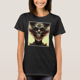 Beängstigender Schädel Horror Albtraum Creepe Gesi T-Shirt