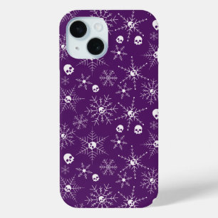 Beängstigender Schädel Weihnachten Schneeflocken l Case-Mate iPhone Hülle