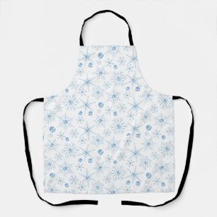 Beängstigender Schädel Weihnachten Schneeflocken w Schürze