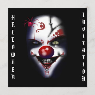 beängstigender schlechter Clown Einladung