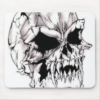 Beängstigender schlechter tödlicher Schädel Mousepad