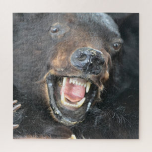 Beängstigender Schwarzbär Puzzle