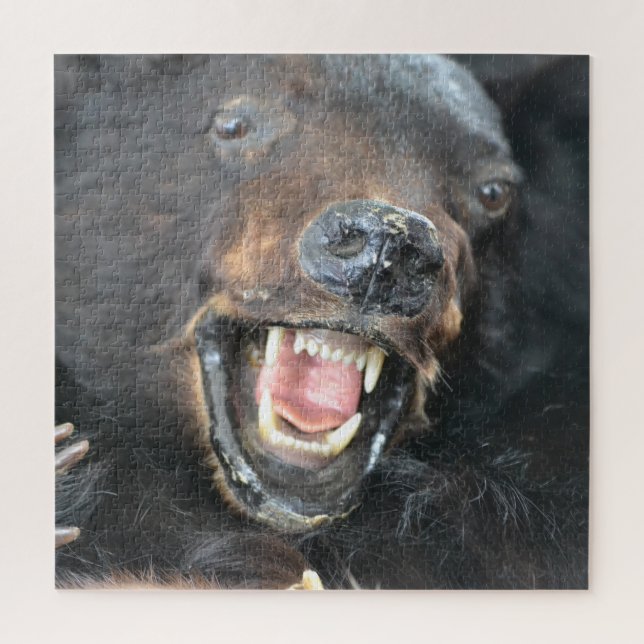 Beängstigender Schwarzbär Puzzle (Vertikal)