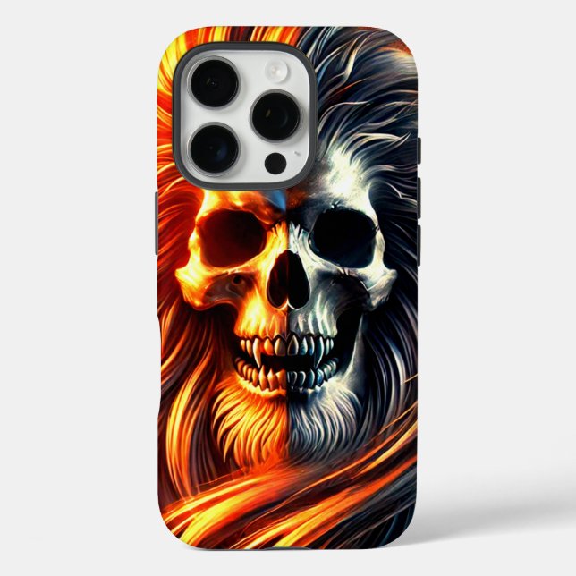 Beängstigender Skull-Design-Phone-Case Case-Mate iPhone Hülle (Rückseite)