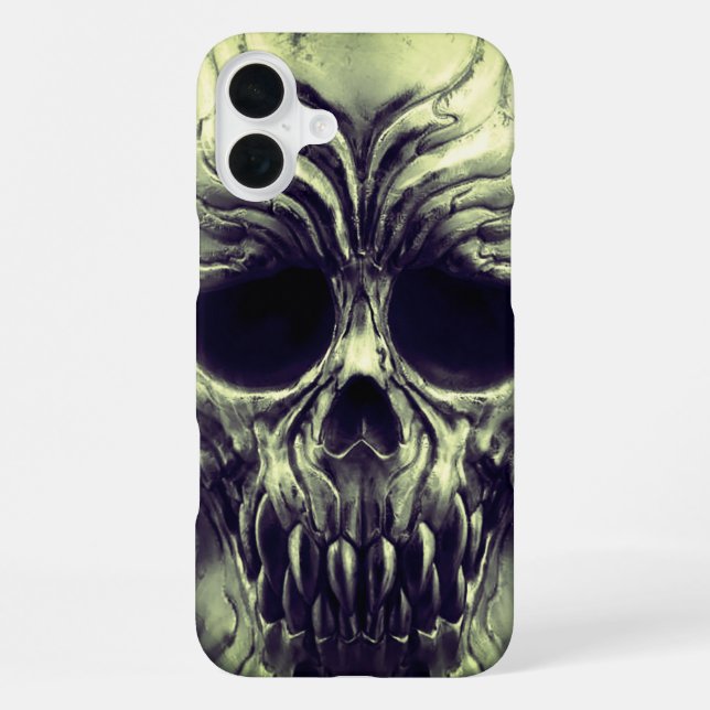 Beängstigender Skull-Handy-Fall iPhone Hülle (Rückseite)