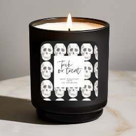 Beängstigender Skulpturentakt oder -bearbeitung | Quadratischer Aufkleber