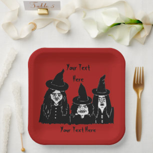 beängstigender Spaß Halloween der lustigen Pappteller