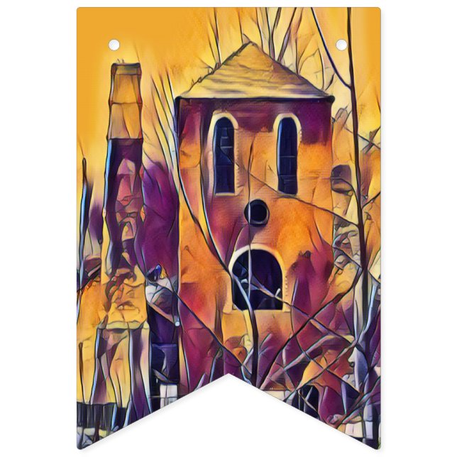 BEÄNGSTIGENDER SPOOKING WIMPELKETTE (Erste Fahne)