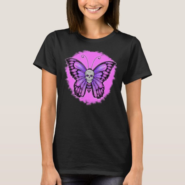 Beängstigender Tag des Skeletts T-Shirt (Vorderseite)