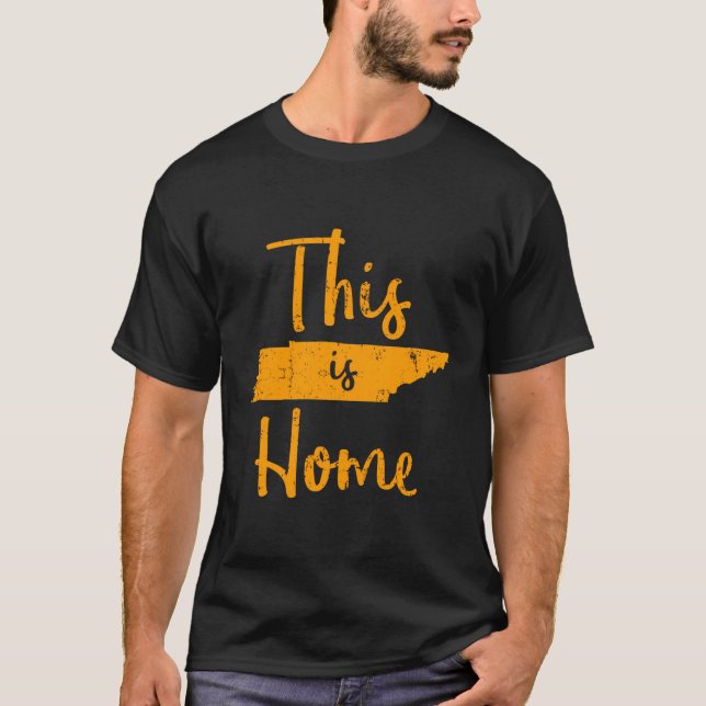 Beängstigender Tennessee-Staat Grafikgeschenk Oran T-Shirt (Vorderseite)