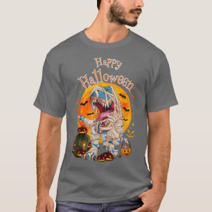 Beängstigender TRe Mummy Pumpkins Bats Halloween 2 T-Shirt