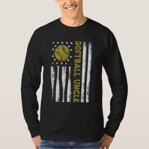Beängstigender US-amerikanischer Flag-Softball Onk T-Shirt