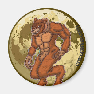 Beängstigender Werewolf-Mondmagnet Magnet