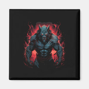 Beängstigender Werwolf Full Moon Halloween Kostüm  Magnet