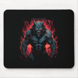 Beängstigender Werwolf Full Moon Halloween Kostüm  Mousepad