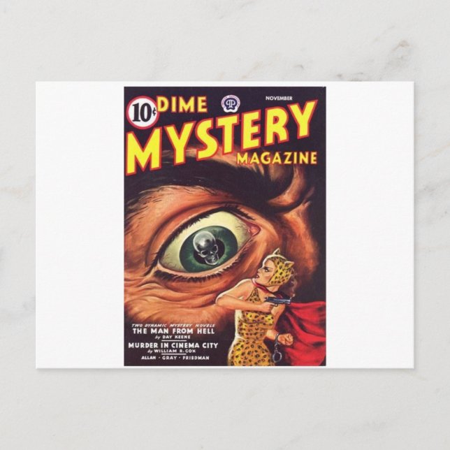 Beängstigendes Auge Postkarte (Vorderseite)