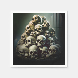 Beängstigendes Bild des Halloween-Party "Schreie S Serviette