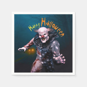 Beängstigendes Clownpapier-Platte für  Halloween-H Serviette