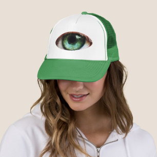 Beängstigendes Eyeball und Halloween Green Eye / Truckerkappe
