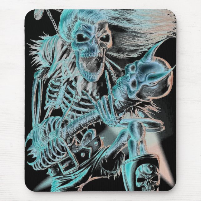 Beängstigendes Gitarren-Irres Mousepad (Vorne)