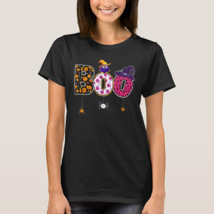 Beängstigendes Halloween-Bowlingaukel mit Huthut, T-Shirt