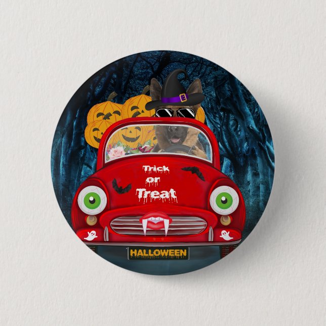 Beängstigendes Halloween Button (Vorderseite)