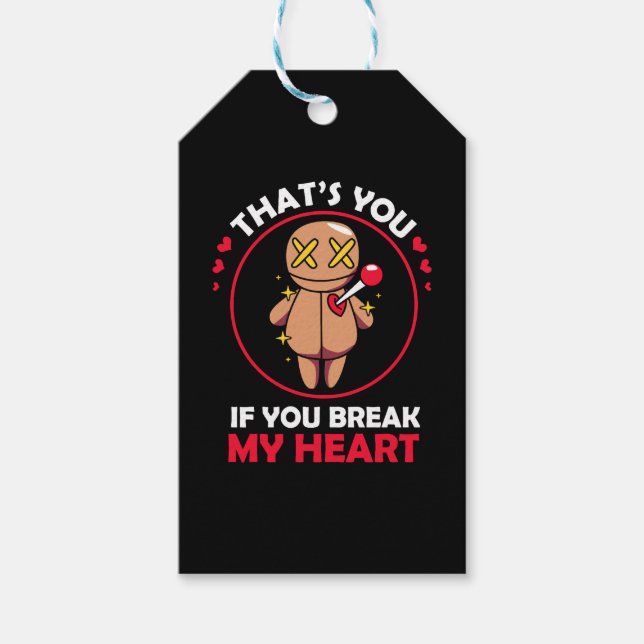 Beängstigendes Halloween-Frauenpuppe für Gothic-Vo Geschenkanhänger (Vorderseite)