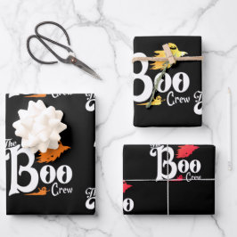 Beängstigendes Halloween-Geisterpapier Geschenkpapier Set