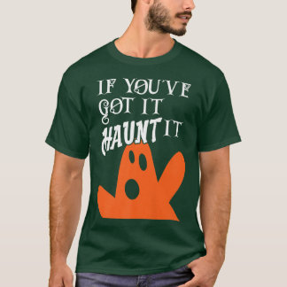 Beängstigendes Halloween-Gespenst, wenn du es Flau T-Shirt