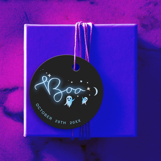 Beängstigendes Halloween Ghost Black Night Spuk Sc Geschenkanhänger (Von Creator hochgeladen)