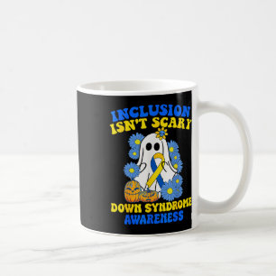Beängstigendes Halloween-Ghost-Down-Syndrom Kaffeetasse