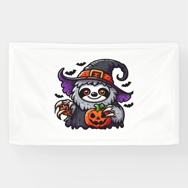 Beängstigendes Halloween-Hexenhut-Kostüm-Spooky-Me Banner (Horizontal)