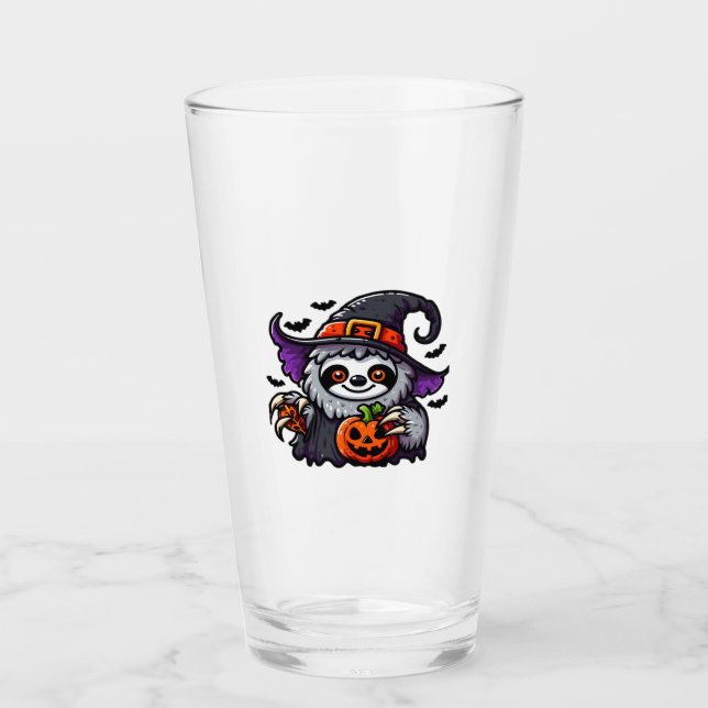Beängstigendes Halloween-Hexenhut-Kostüm-Spooky-Me Glas (Vorderseite)