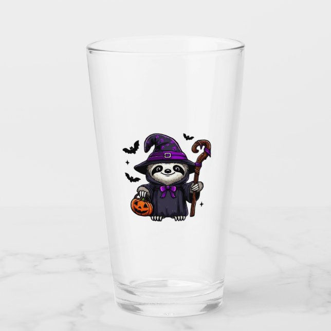 Beängstigendes Halloween-Hexenhut-Kostüm-Spooky-Me Glas (Vorderseite)