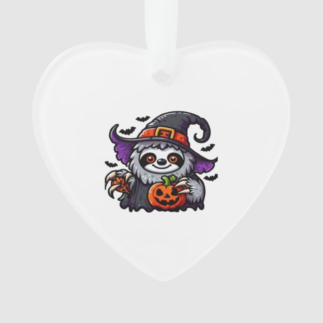 Beängstigendes Halloween-Hexenhut-Kostüm-Spooky-Me Ornament (Vorderseite)