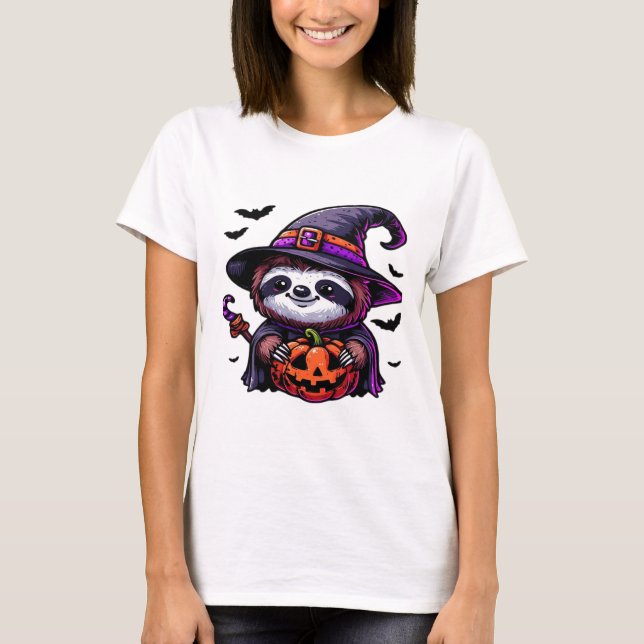 Beängstigendes Halloween-Hexenhut-Kostüm-Spooky-Me T-Shirt (Vorderseite)