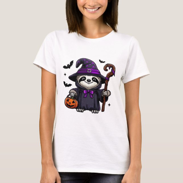 Beängstigendes Halloween-Hexenhut-Kostüm-Spooky-Me T-Shirt (Vorderseite)