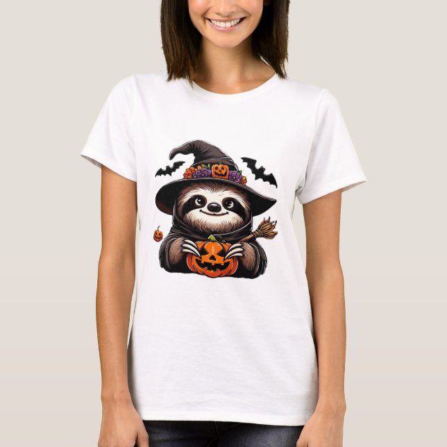 Beängstigendes Halloween-Hexenhut-Kostüm-Spooky-Me T-Shirt (Vorderseite)