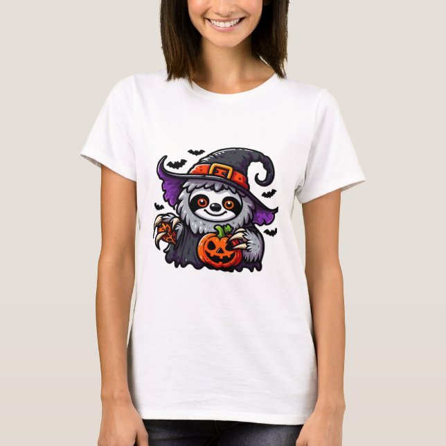 Beängstigendes Halloween-Hexenhut-Kostüm-Spooky-Me T-Shirt (Vorderseite)