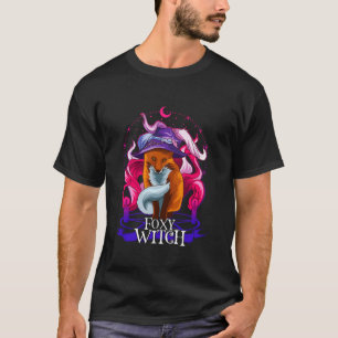Beängstigendes Halloween-Hexenkostüm, Hexenhut und T-Shirt
