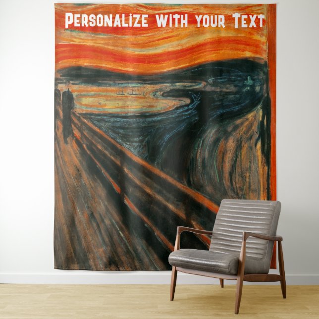 Beängstigendes Halloween Kunstmuseum Funny Selfie  Wandteppich (Beispiel)