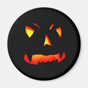 Beängstigendes Halloween-Kürbisgefecht Magnet
