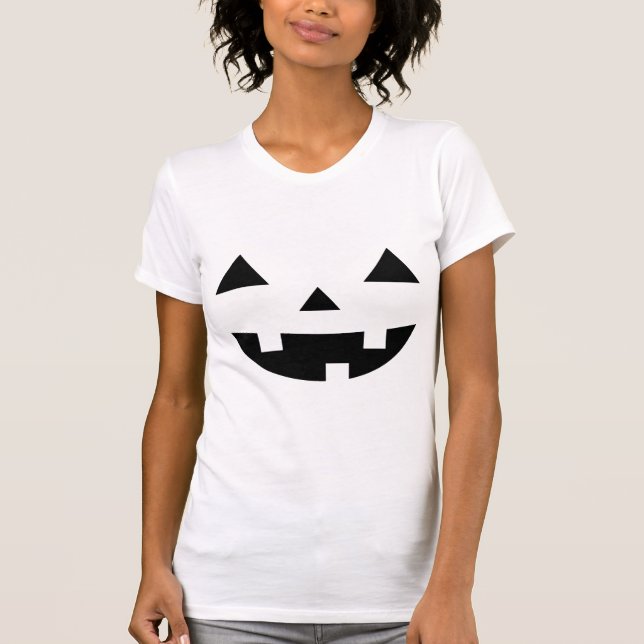 Beängstigendes Halloween-Kürbisgefecht mit scharfe T-Shirt (Vorderseite)